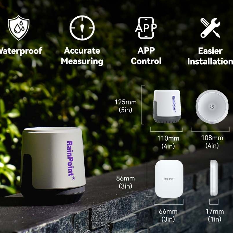Professional Rain Gauge + Mini Hub