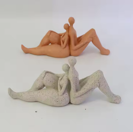 Abstract Couple Resin Statue