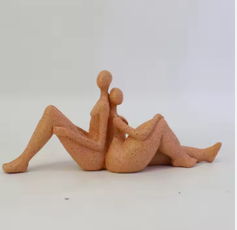 Abstract Couple Resin Statue