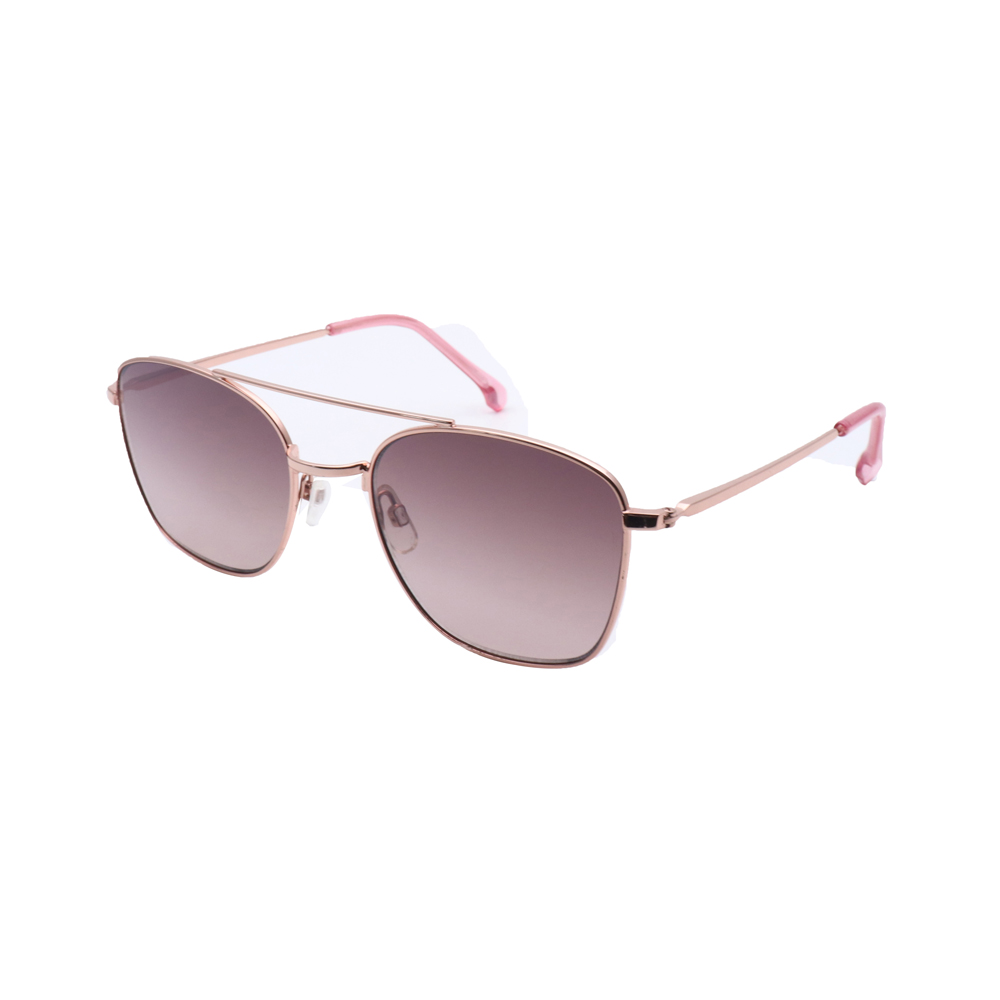 Wowen fashion zonnebril met rechthoekig metalen frame 21364