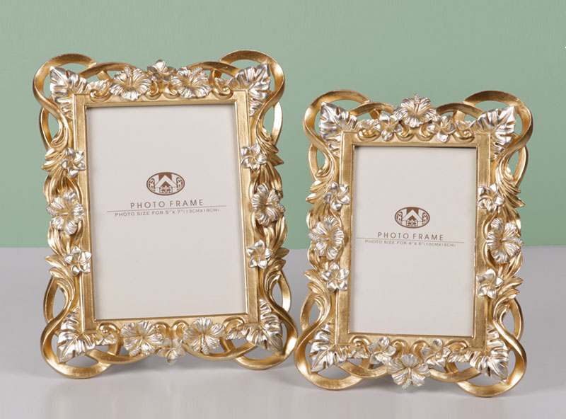 Flower & Grass Design Resin Picture Photo Frame Picture Frame Decoration