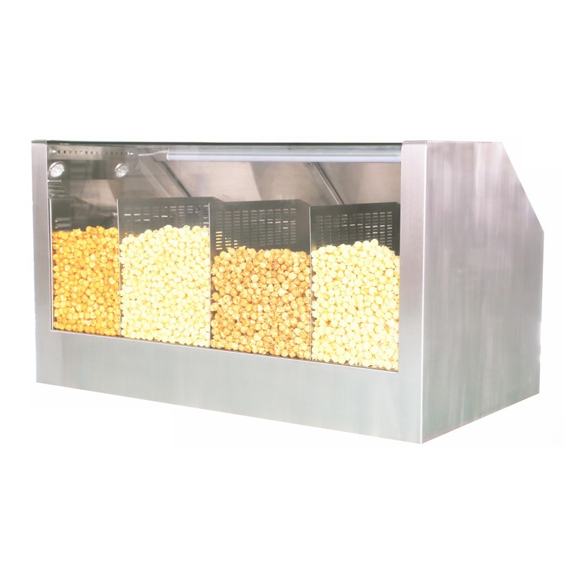 Counter Showcase Popcorn Staging Cabinet vier compartimenten