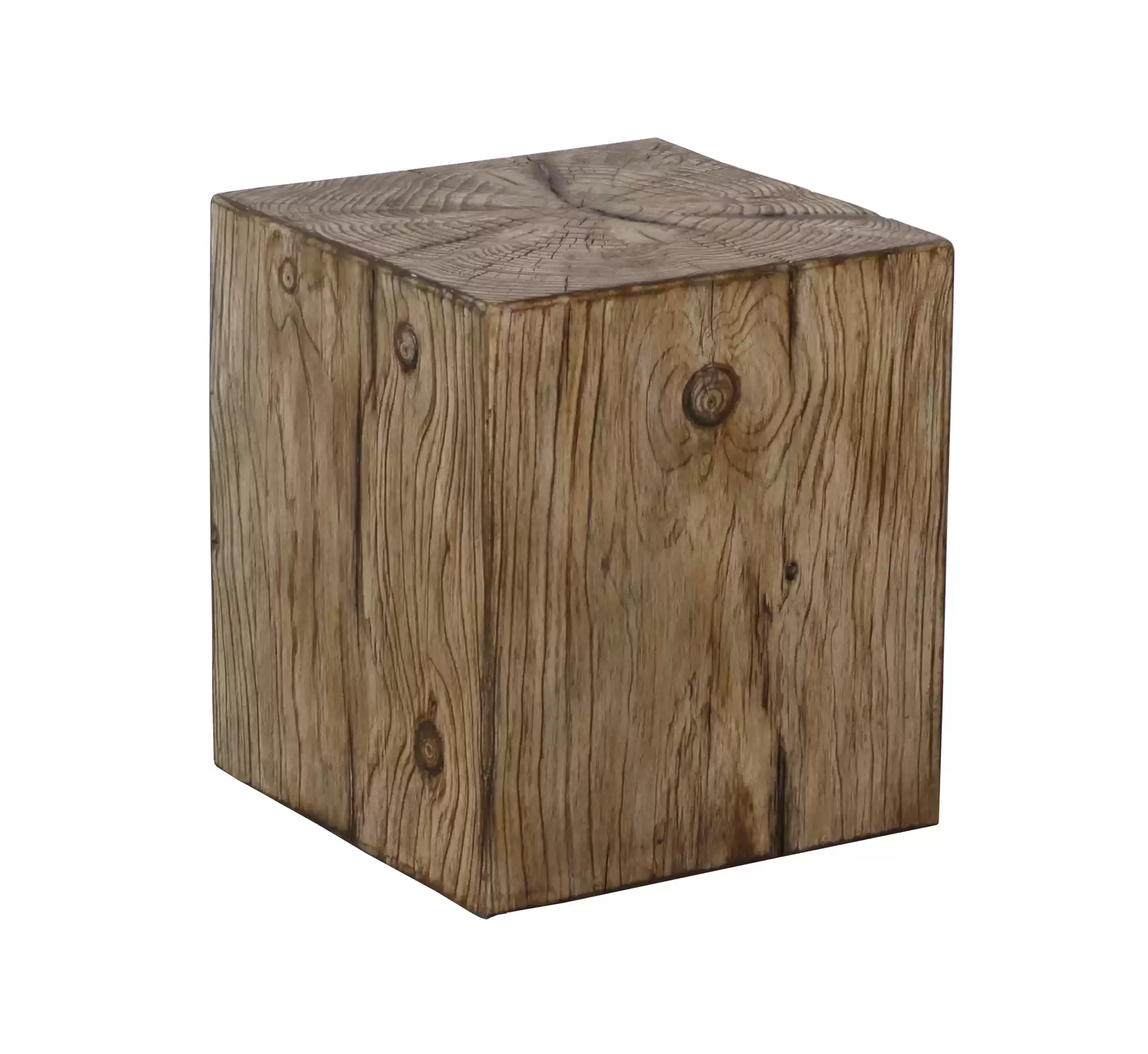 Vierkante buitenmeubels-faux hout accent tabel
