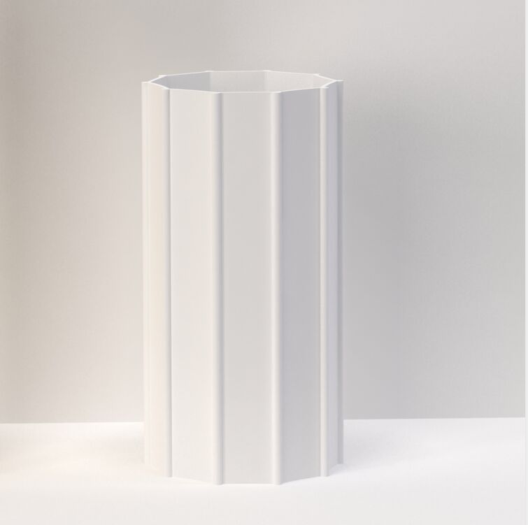 Modern design porselein matte witte vaas met auteursrecht