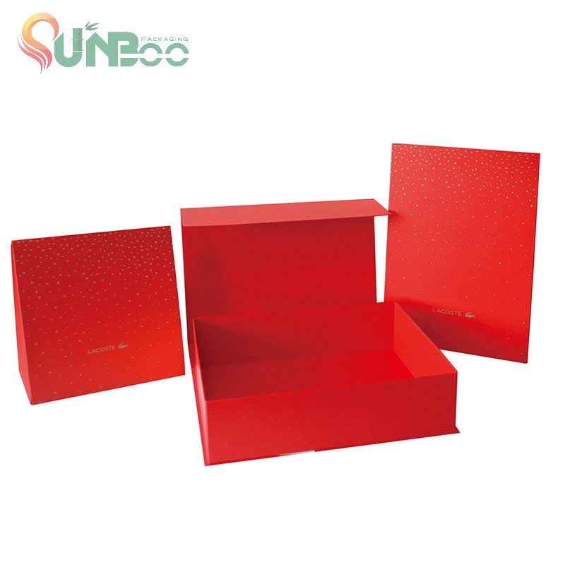 Hoogwaardige rode kleur mooie geschenkdoos en opvouwbaar-sp-box058