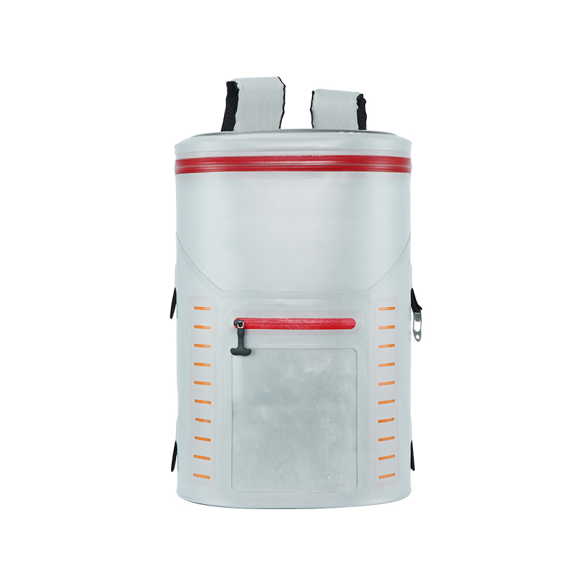 KCB-03 Waterdicht van 840D Polyester TPU geïsoleerde aangepaste picknickbierkoeler tas met rode ritssluiting