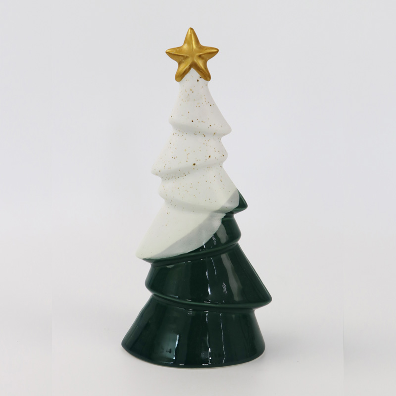 Mini kleine keramische kerstboom
