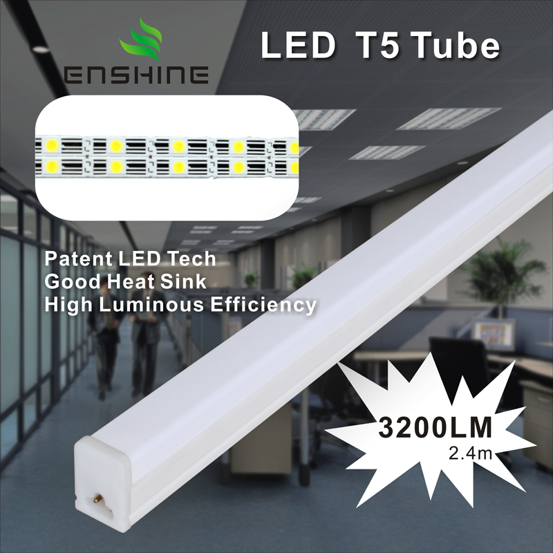 Hoge lichtgevende efficiëntie T5 TUBE PC / NANO / GLAS / AL + PC 6-32W YX-T5 LED