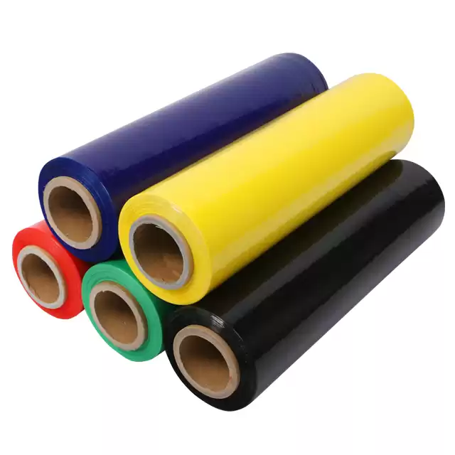 Custom Colored LLDPE Stretch Film voor Pallet Wikkelen Bescherming