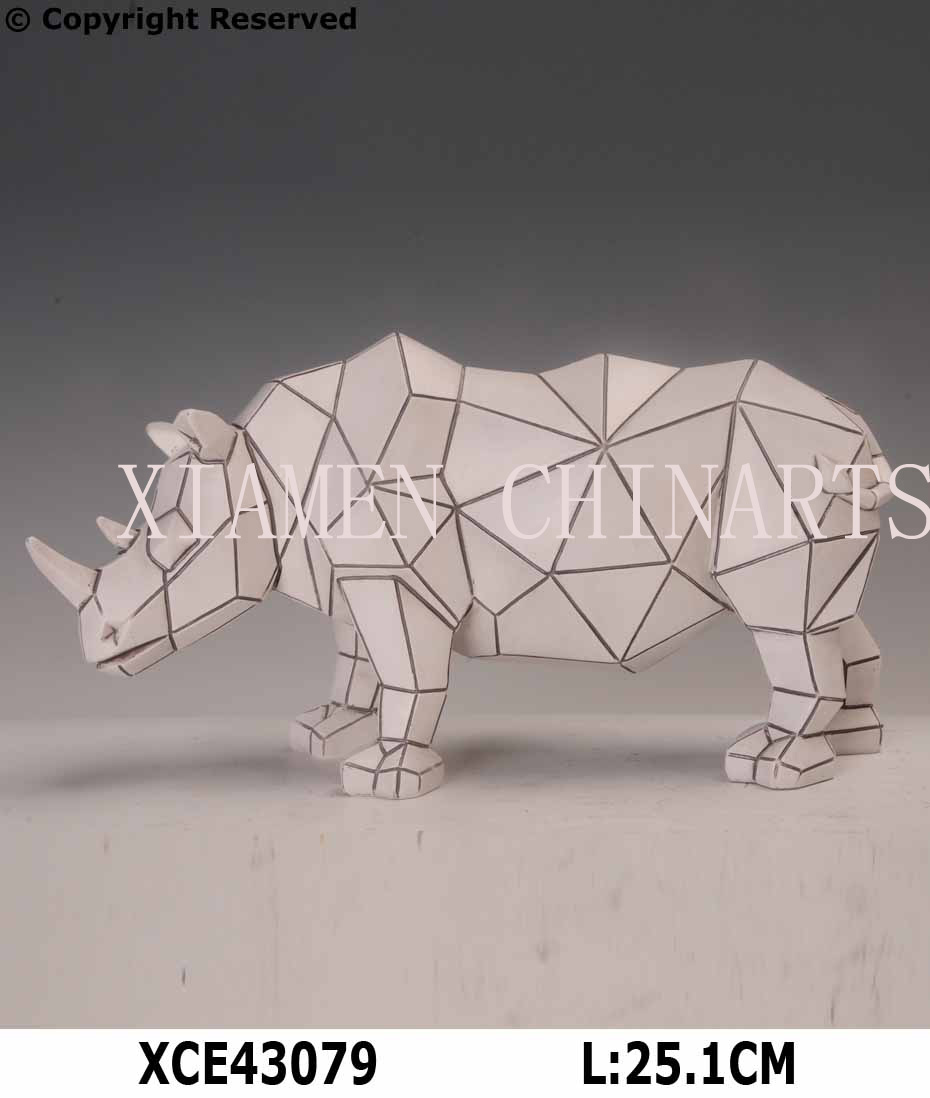 Home Deco-Resin Rhinoceros Xce43079