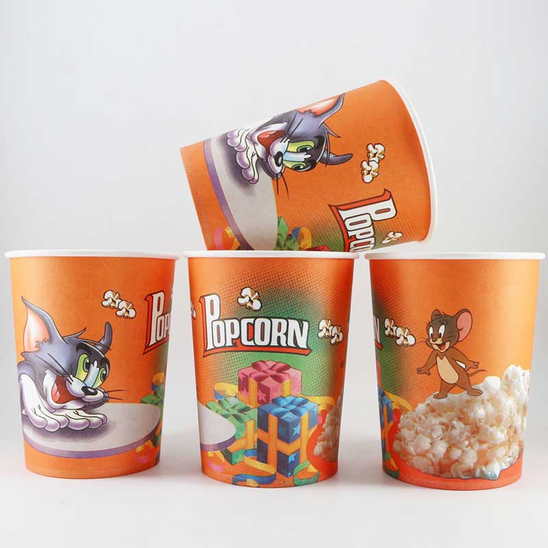Popcorn tup popcorn verpakking papier emmer voor snack eten