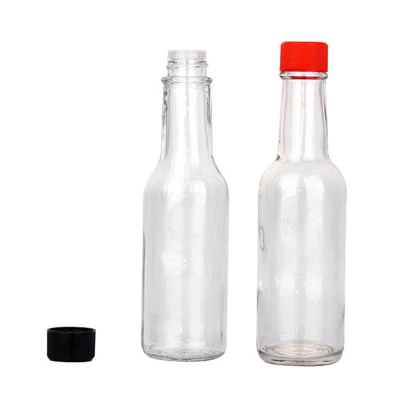 150 ml glazen dressing flessen met plastic dop