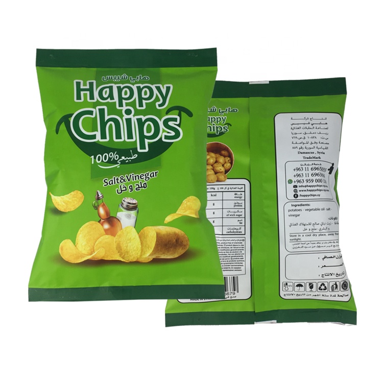 Warmte afdichtingszakken Custom Gedrukt Snack Food French Fries Potato Chips Verpakkingstas