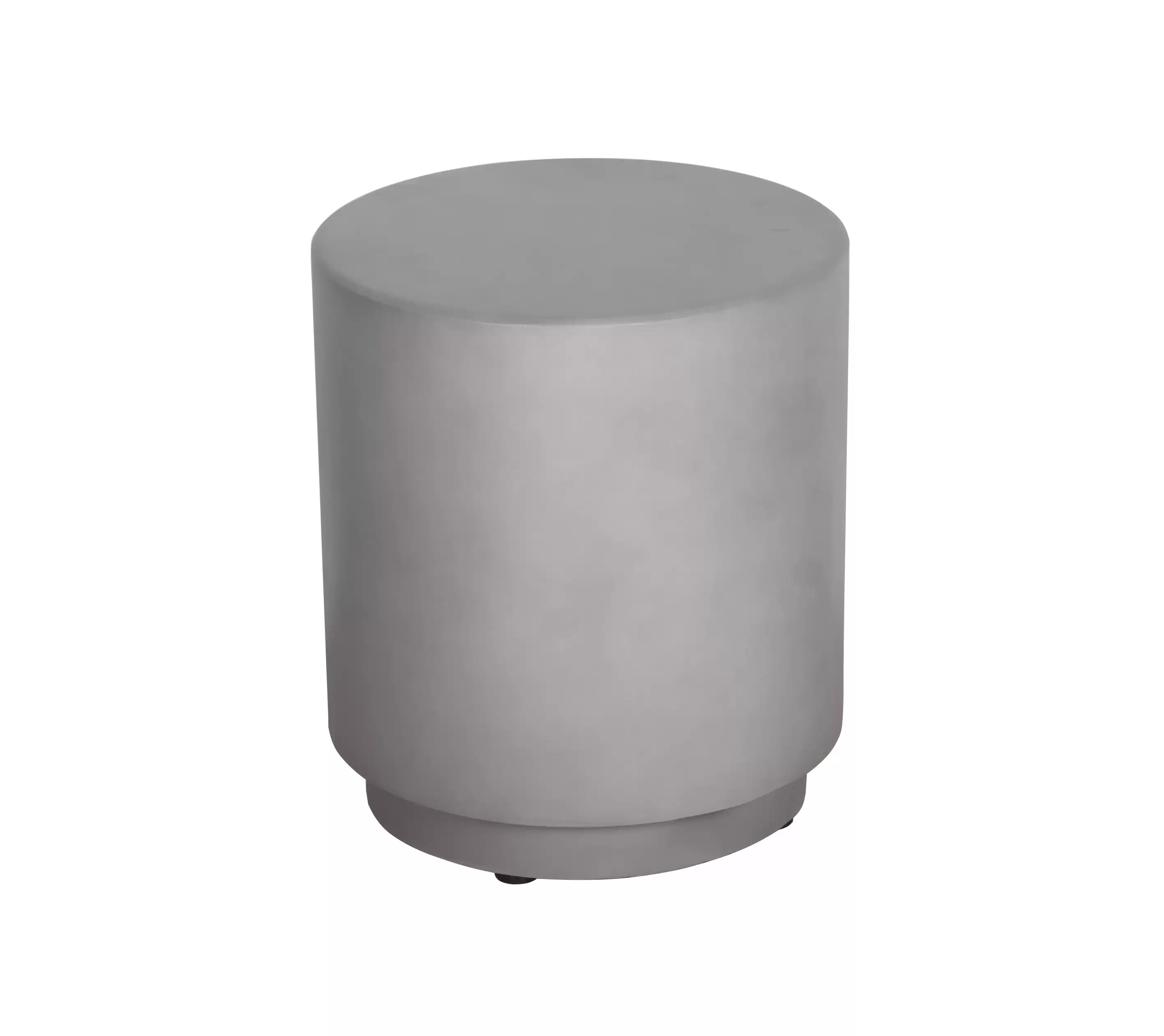 Faux concrete accenttafel in grijze kleur ronde vorm