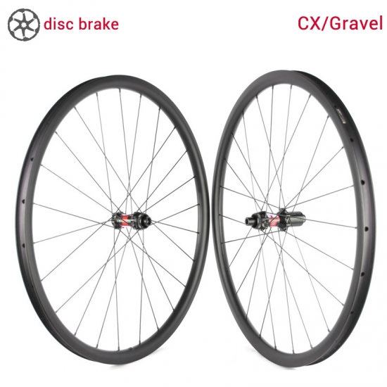 LightCarbon Cyclocross Carbon Wheel Disc Brem Gravel Carbon Wheel