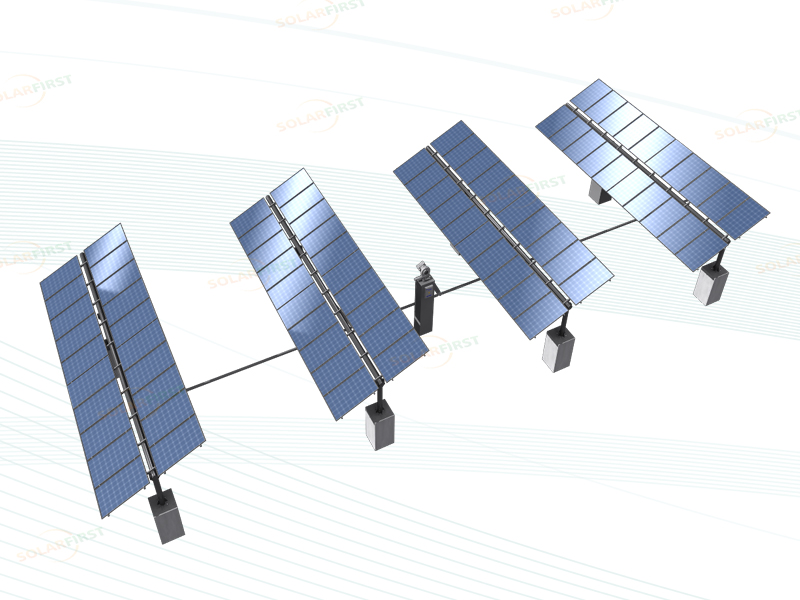 Koppeling rij horizontale enkele as Tracker Solar Tracking System