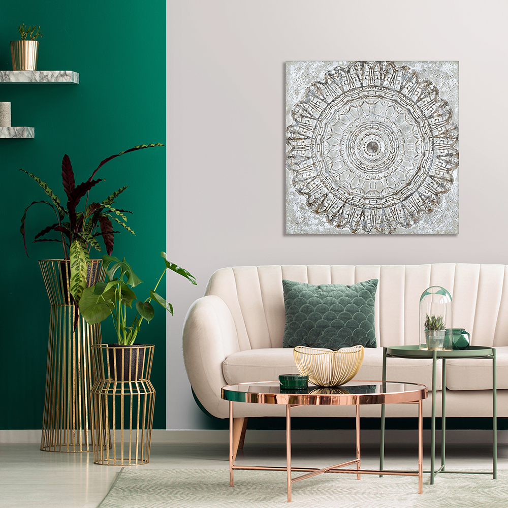 Moderne home decor abstracte olieverfschilderij paletmes op canvas