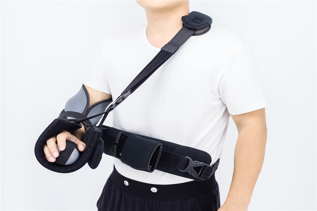 Verstelbare schouderarm sling immobilisator met gratis hoek metalen staaf aangepaste fabrikant
