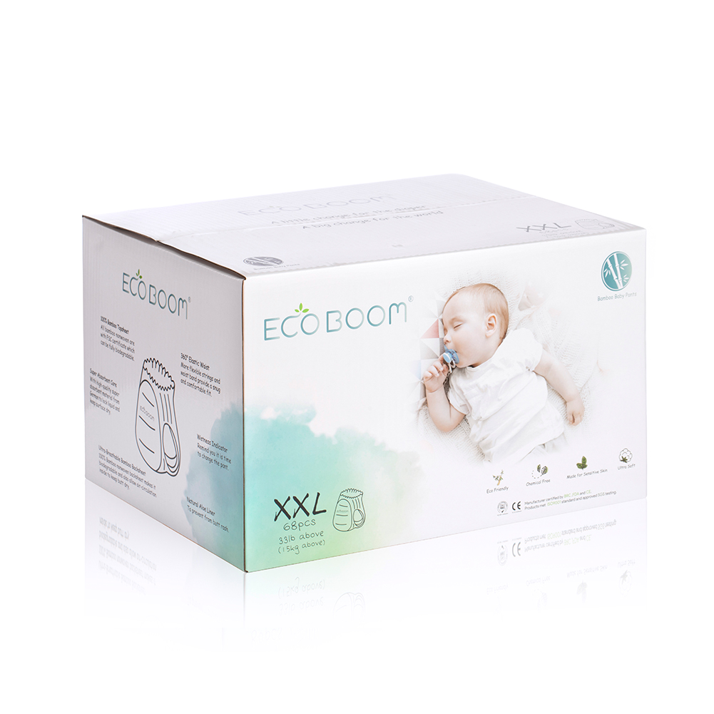 Eco Boom Bamboe Baby Biologisch afbreekbaar Trainingsbroek Organische Luiers XXL