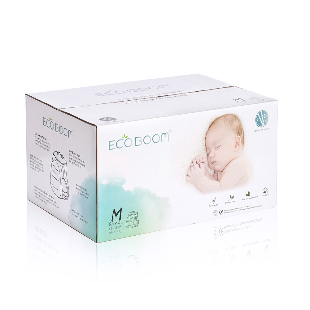 Eco Boom Bamboo Baby Beste luierbroek voor baby maat M