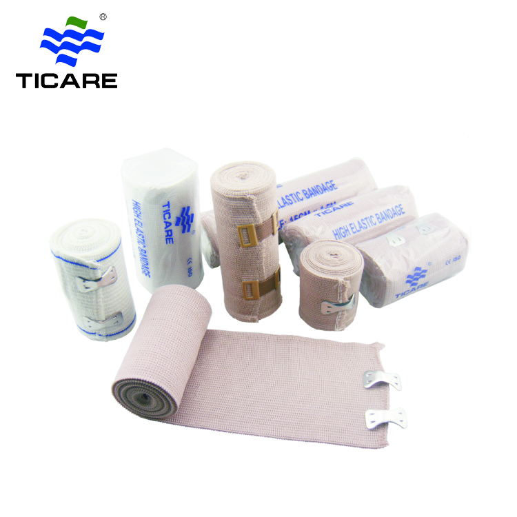 Poreus elastisch gaas bandage roll / huid kleur zelfklevende bandage medische gaas