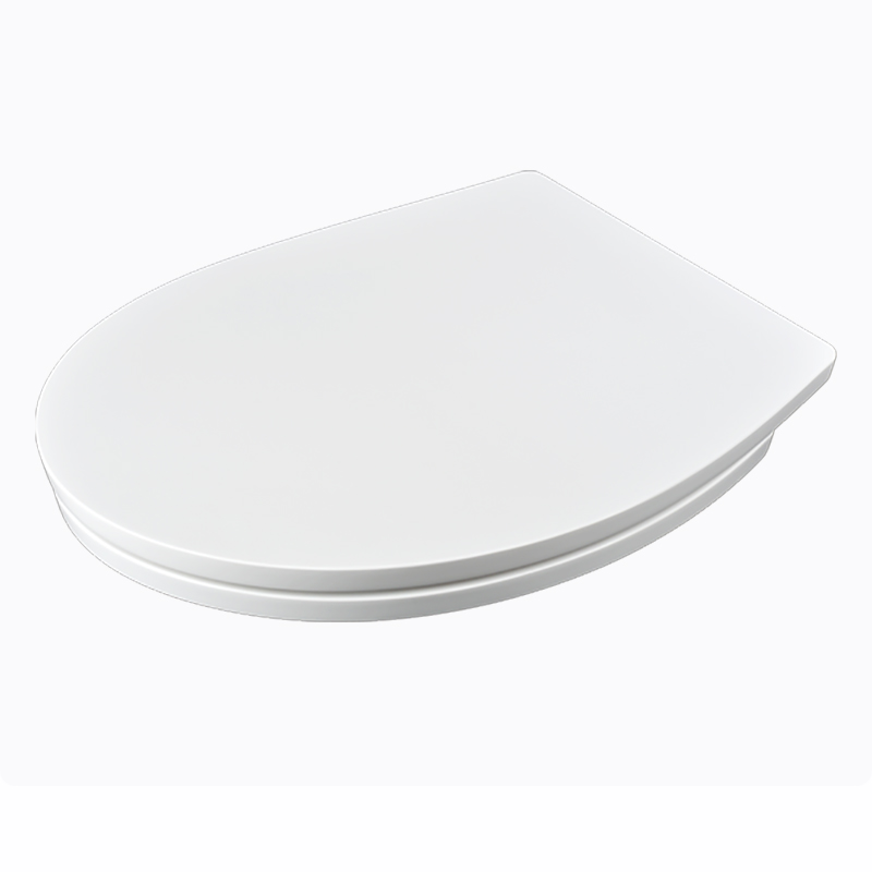 Moderne ronde toiletzitting platte badkamer wit