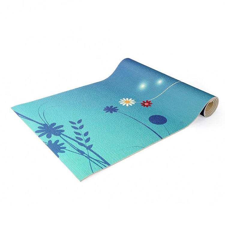 Aangepaste afdruk goedkope wasbare digitale print gymnastische PVC yoga mat