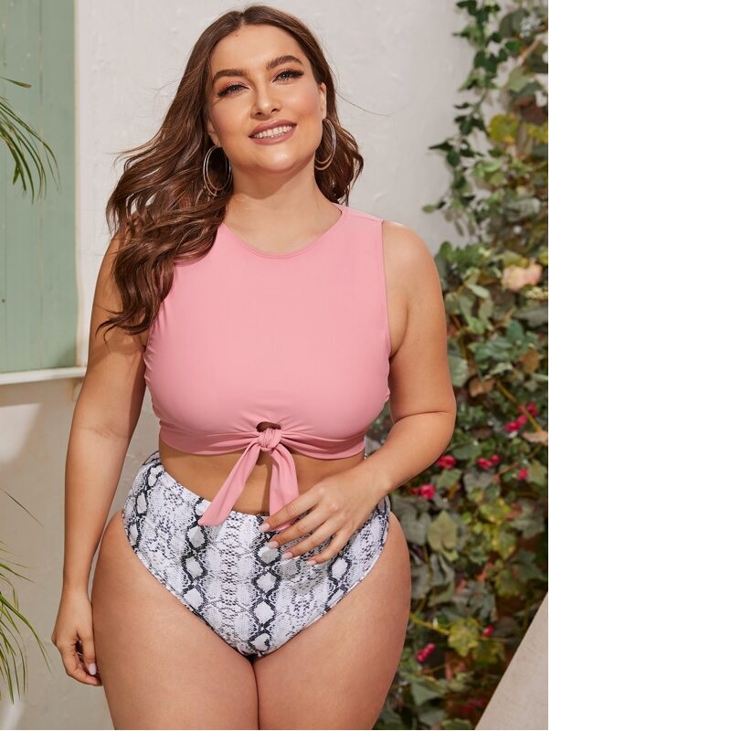 Women's Plus-Size Badmode in Recycle Fabric