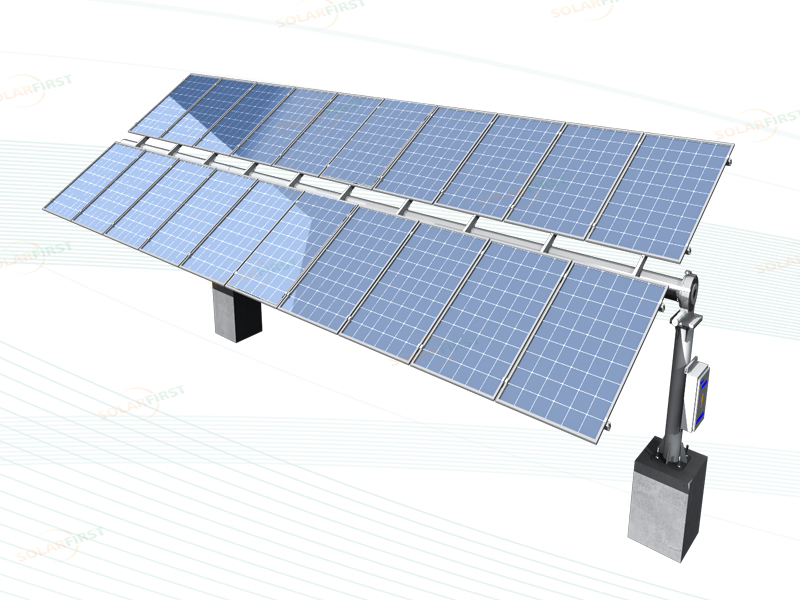 Horizontale Single Axis Solar Tracker Flat Single Axis Tracking