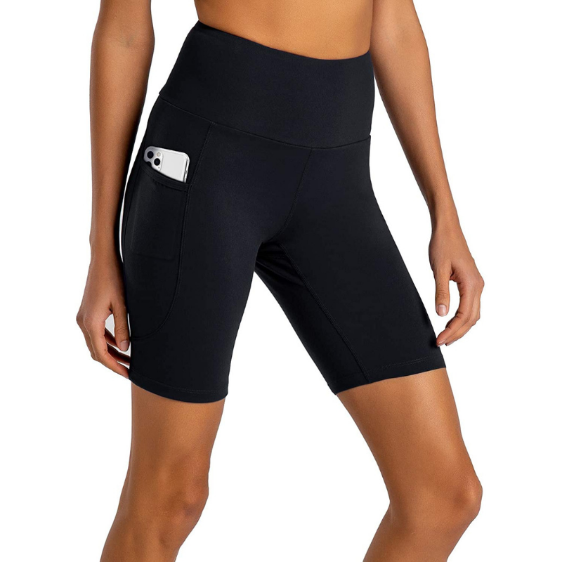 Dames 2 "5" 8 "Yoga Shorts Hoge Taille Biker Shorts met Pockets Workout Spandex Shorts
