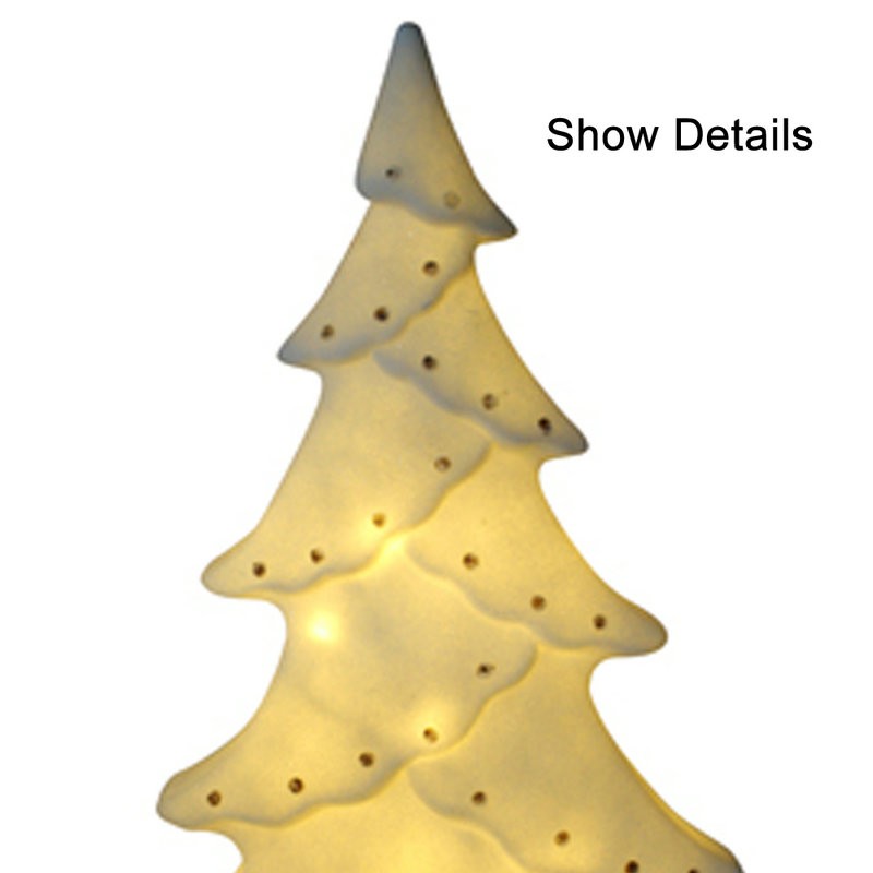 Outdoor Gebruik witte kerst LED -lichte boom met stippen