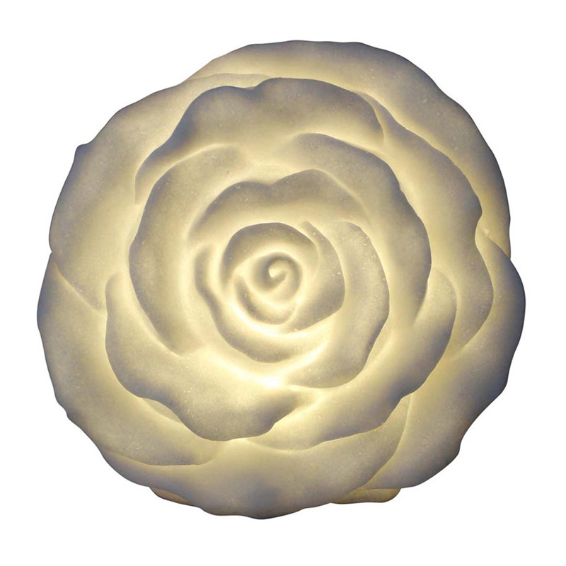 Sandstone Flower Rose Lamp Garden & Home Décor LED Light