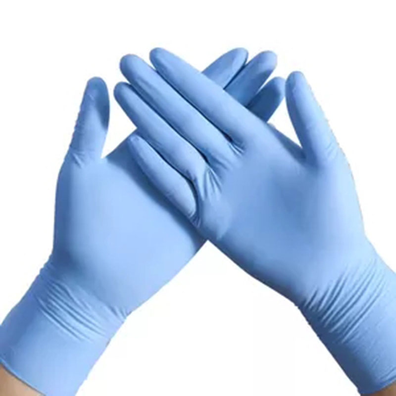 100 stuk/doos groothandel fabrikanten wegwerpblauwe nitrilhandschoenen medisch poedervrij