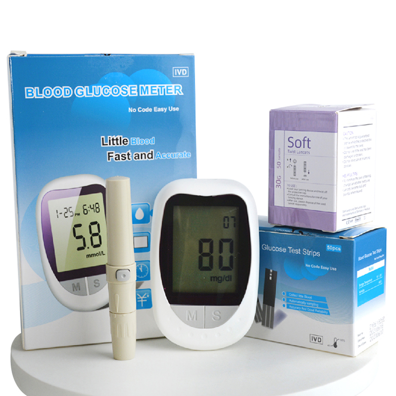 Diabetes digitale glucometro bloedglucosemeter testmachine weinig bloed snel en nauwkeurig