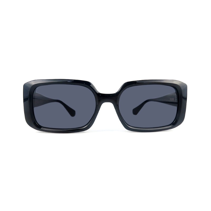 2022 Nieuwe Aankomst Groothandel Shades Frame Zonnebril Vrouwen Designer Mannen Custom Logo Fashion Zonnebril Grote Rechthoek Plastic Zwart