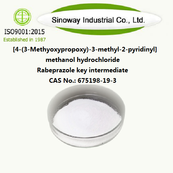 [4-(3-Methyoxypropoxy)-3-methyl-2-pyridinyl]methanolhydrochloride Rabeprazol sleuteltussenproduct 675198-19-3