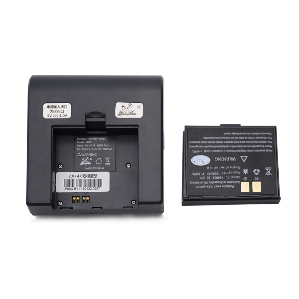 80 mm thermische draagbare draagbare bon 3-inch Bluetooth-factuurprinter