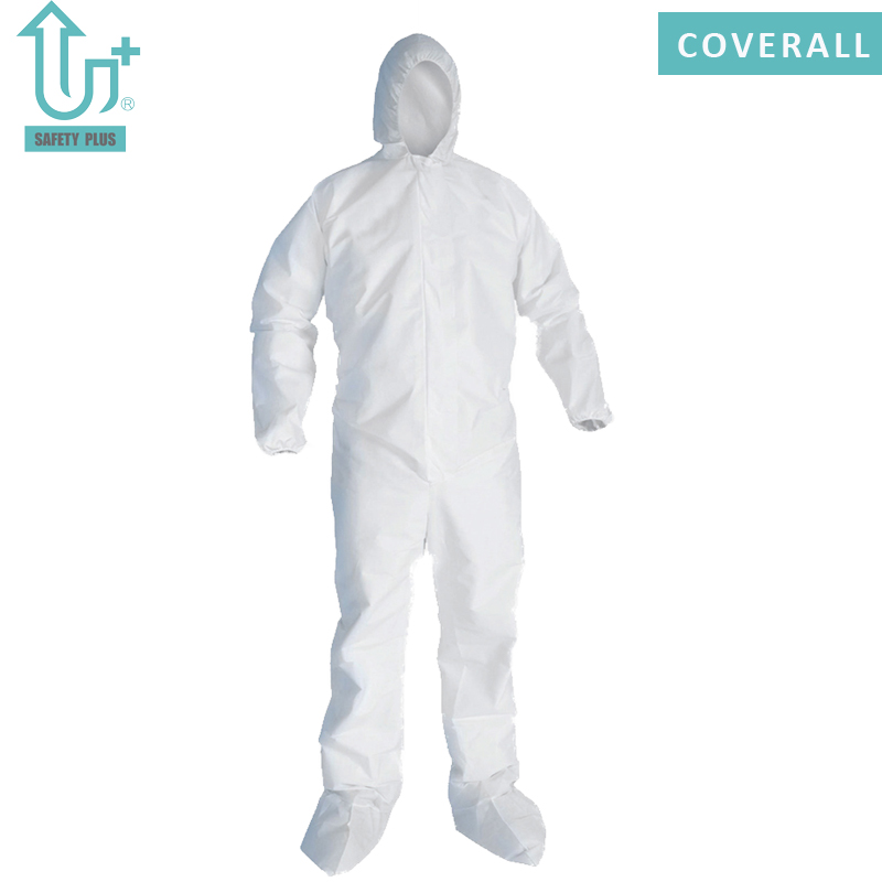 Type 5/6 microporeuze 60 ~ 80g niet-geweven wegwerpoverall beschermende kleding voor industriële veiligheidskleding Chemische algehele beschermingspak