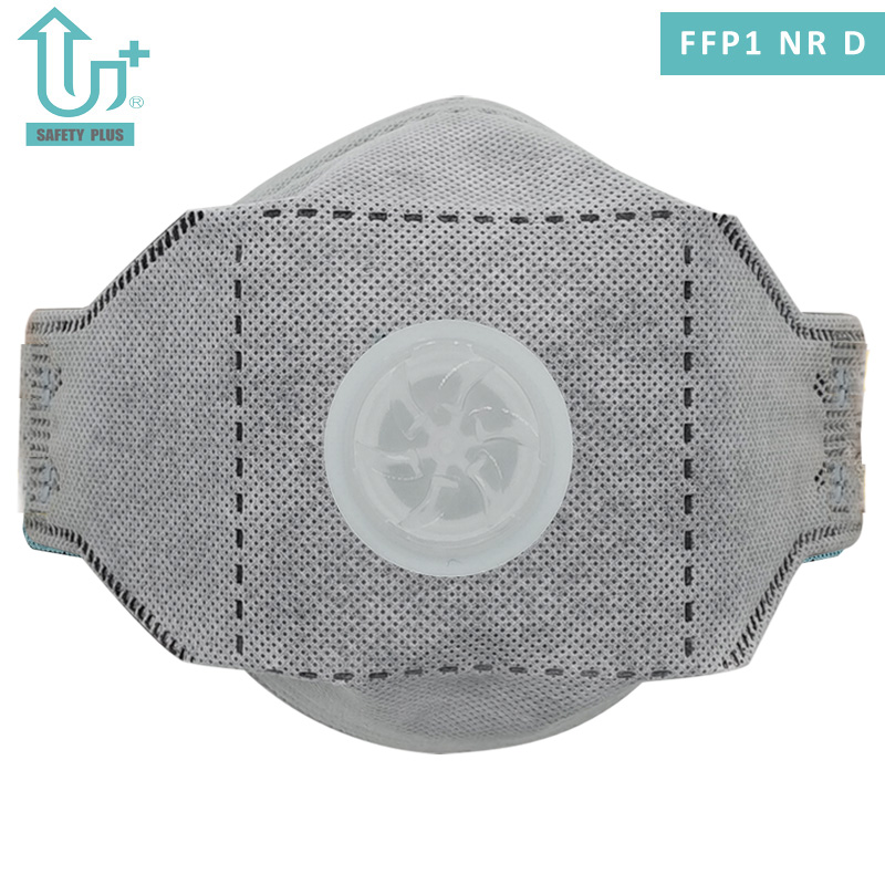 Statisch katoen FFP1 Nrd filterkwaliteit opvouwbaar anti-deeltjes veiligheidsstofmasker voor volwassenen met actieve kool
