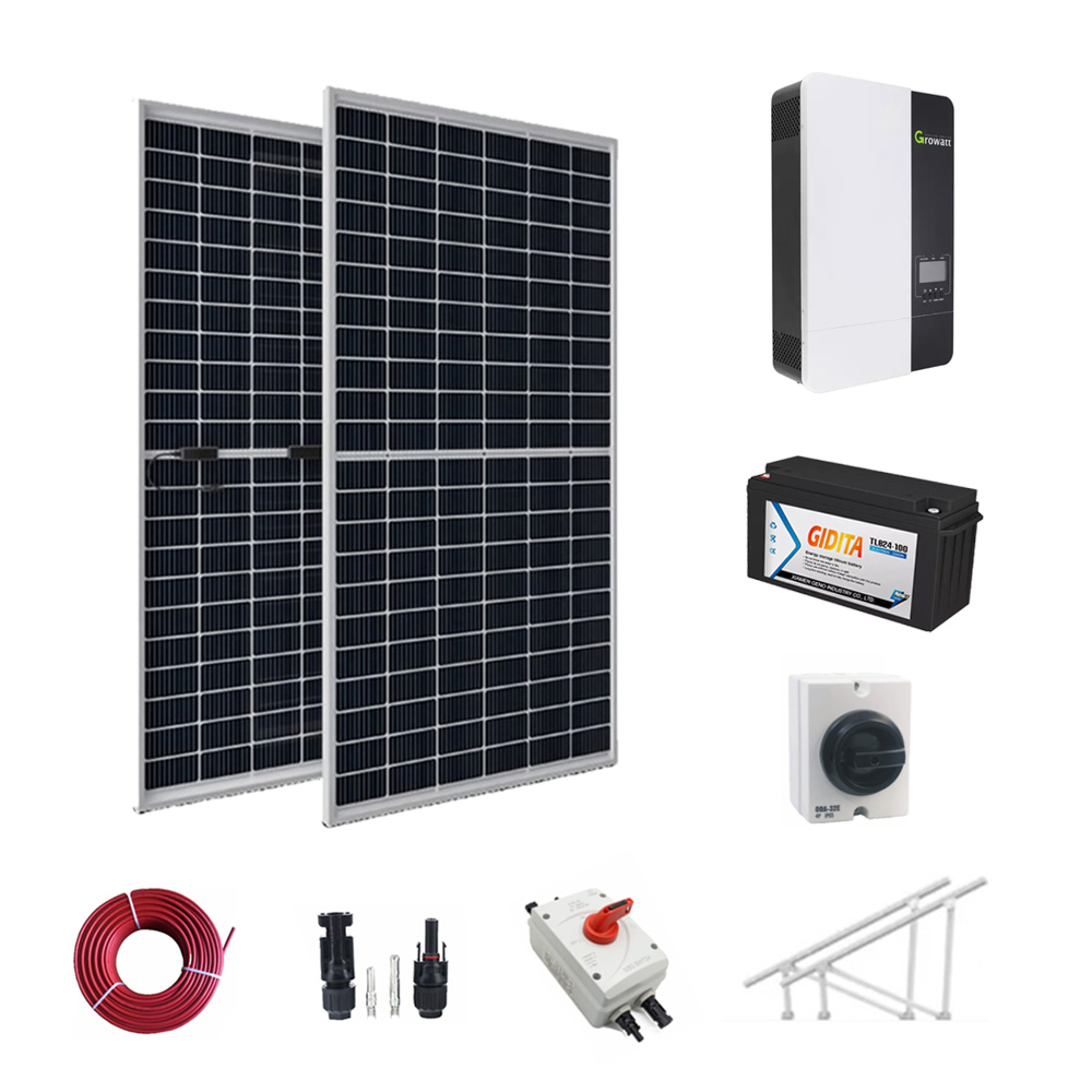 Home Off Grid Zonne-energiesystemen 5kwh 10kwh 15kwh 20kwh Home Solar System Kit Slimme hybride fotovoltaïsche zonne-energie