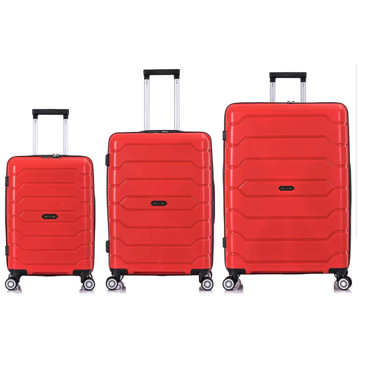 3-delige sets reizende, op maat gemaakte bagagetassen, reisgroothandel polypropyleenbagage