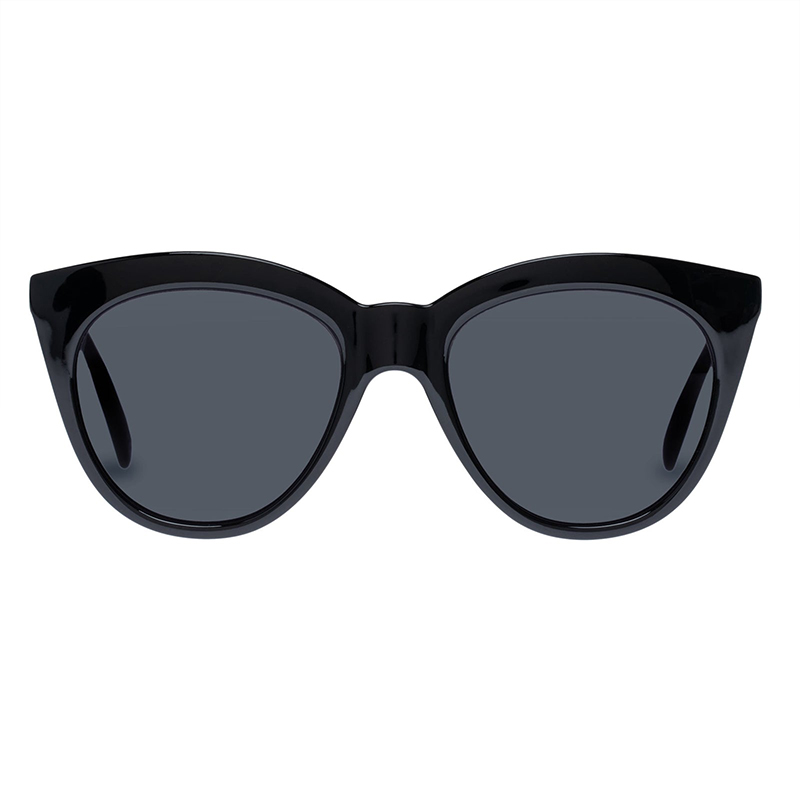 Moderne zonnebril met cateye-design in zwart-5352