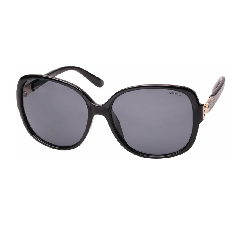 Klassieke zonnebril met rechthoekig plastic montuur 5900
