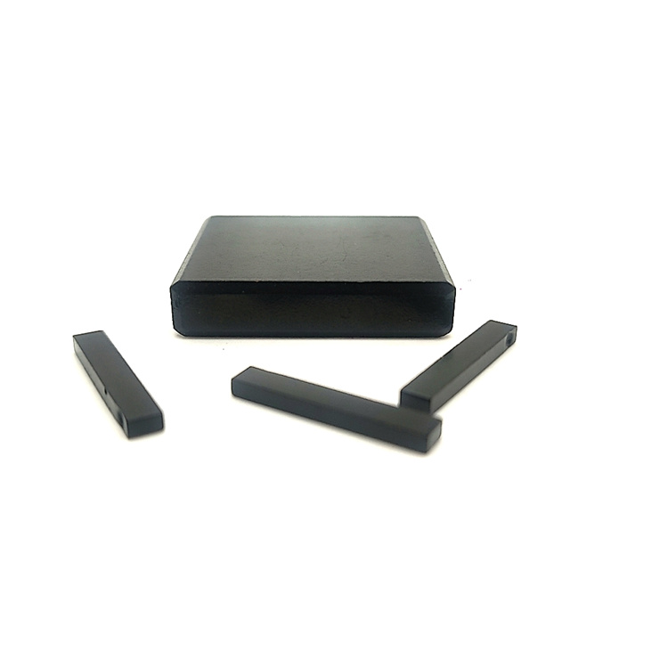 Zwarte epoxy gecoate neodymiummagneten n52 magneet neodimio 100x15x5