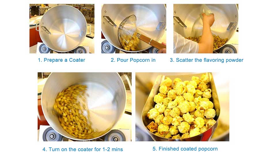 Matcha Popcorn Making